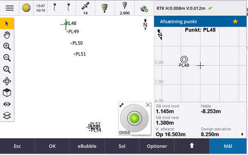 Trimble Access Afsætning punkt